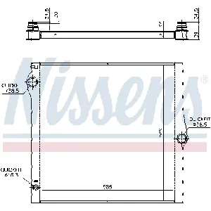 Hladnjak, hlađenje motora NISSENS NIS 60825 IC-D76296