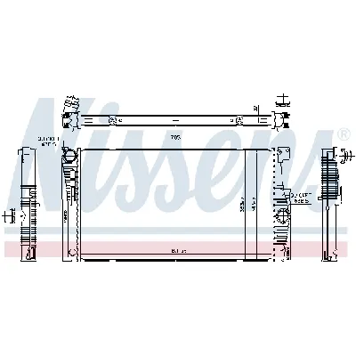 Hladnjak, hlađenje motora NISSENS NIS 60839 IC-D704FA