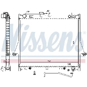 Hladnjak, hlađenje motora NISSENS NIS 60854 IC-C392E7