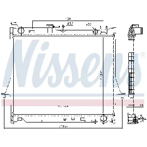 Hladnjak, hlađenje motora NISSENS NIS 60855 IC-C730E6