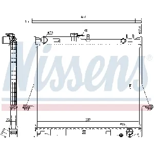 Hladnjak, hlađenje motora NISSENS NIS 60856 IC-D74250