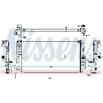 Hladnjak, hlađenje motora NISSENS NIS 60863 IC-C53BDE