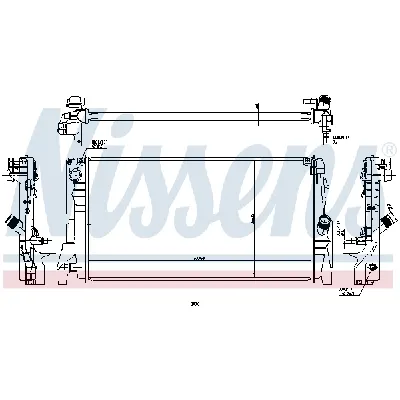 Hladnjak, hlađenje motora NISSENS NIS 60863 IC-C53BDE