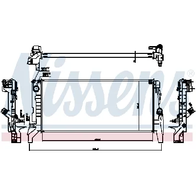Hladnjak, hlađenje motora NISSENS NIS 60865 IC-C53BE0