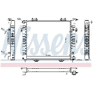 Hladnjak, hlađenje motora NISSENS NIS 609901 IC-A961A0