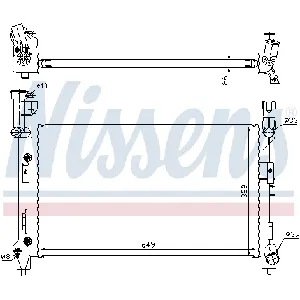 Hladnjak, hlađenje motora NISSENS NIS 60996A IC-A3589F