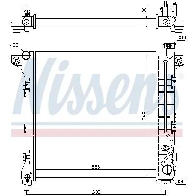 Hladnjak, hlađenje motora NISSENS NIS 60998 IC-472570