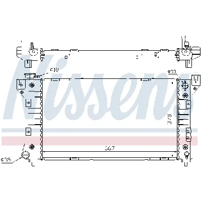 Hladnjak, hlađenje motora NISSENS NIS 60999A IC-A358A0