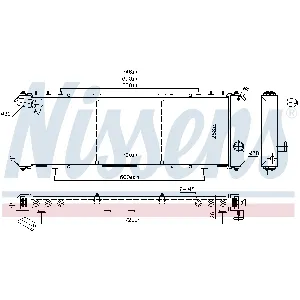 Hladnjak, hlađenje motora NISSENS NIS 61008 IC-A358A7
