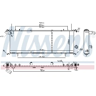 Hladnjak, hlađenje motora NISSENS NIS 61008 IC-A358A7
