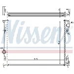 Hladnjak, hlađenje motora NISSENS NIS 61014A IC-A9619E