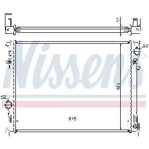 Hladnjak, hlađenje motora NISSENS NIS 61014A IC-A9619E