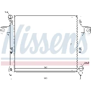 Hladnjak, hlađenje motora NISSENS NIS 61022 IC-B8BDD9