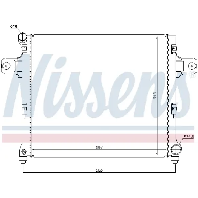 Hladnjak, hlađenje motora NISSENS NIS 61022 IC-B8BDD9