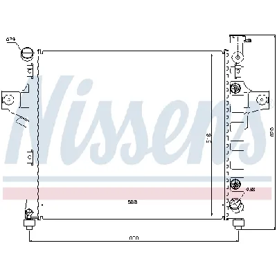 Hladnjak, hlađenje motora NISSENS NIS 61023 IC-AFE4A7