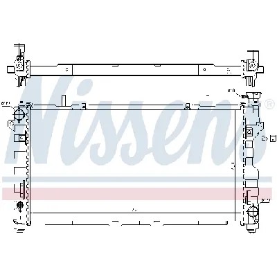 Hladnjak, hlađenje motora NISSENS NIS 61025 IC-C22BFD