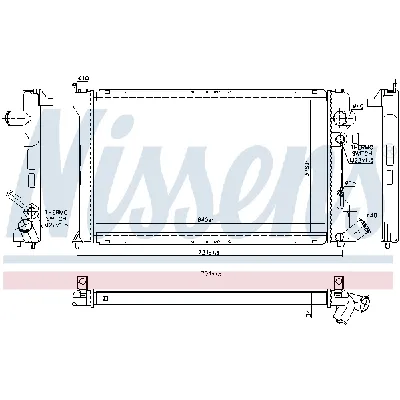 Hladnjak, hlađenje motora NISSENS NIS 61231 IC-473247