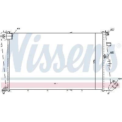 Hladnjak, hlađenje motora NISSENS NIS 61233 IC-473248