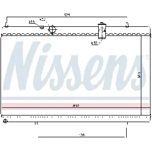 Hladnjak, hlađenje motora NISSENS NIS 61271 IC-A9619B