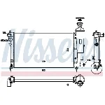 Hladnjak, hlađenje motora NISSENS NIS 61276 IC-9D27D9