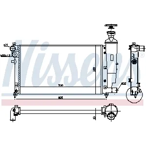 Hladnjak, hlađenje motora NISSENS NIS 61276 IC-9D27D9