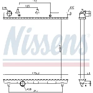 Hladnjak, hlađenje motora NISSENS NIS 61277 IC-9D27DA