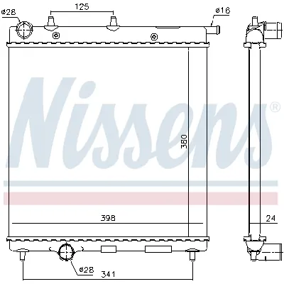 Hladnjak, hlađenje motora NISSENS NIS 61278 IC-9D27DB