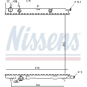 Hladnjak, hlađenje motora NISSENS NIS 61284 IC-9D27E0