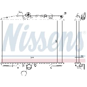 Hladnjak, hlađenje motora NISSENS NIS 61294A IC-A358AE