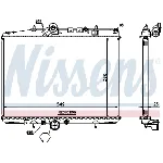 Hladnjak, hlađenje motora NISSENS NIS 61295A IC-A358AF