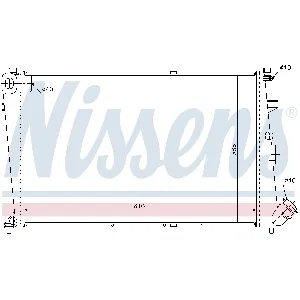 Hladnjak, hlađenje motora NISSENS NIS 61303 IC-472507