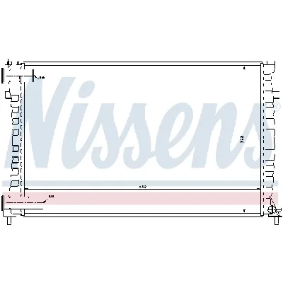 Hladnjak, hlađenje motora NISSENS NIS 61322 IC-472511