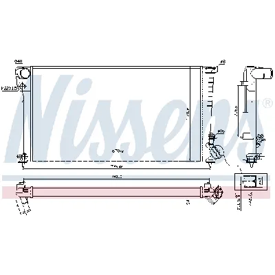 Hladnjak, hlađenje motora NISSENS NIS 61326A IC-9D27E4