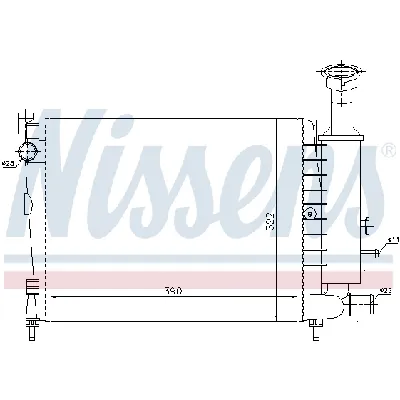 Hladnjak, hlađenje motora NISSENS NIS 61354 IC-472523
