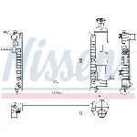 Hladnjak, hlađenje motora NISSENS NIS 61358 IC-A96196