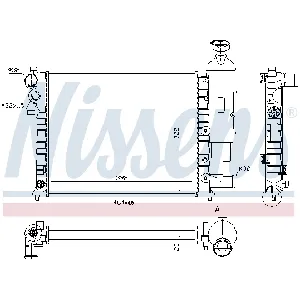 Hladnjak, hlađenje motora NISSENS NIS 61358 IC-A96196