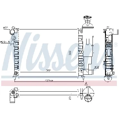 Hladnjak, hlađenje motora NISSENS NIS 61358 IC-A96196