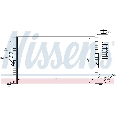 Hladnjak, hlađenje motora NISSENS NIS 61399A IC-473274