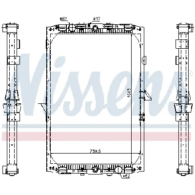 Hladnjak, hlađenje motora NISSENS NIS 61417A IC-A72367
