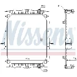 Hladnjak, hlađenje motora NISSENS NIS 61443A IC-AB71C3