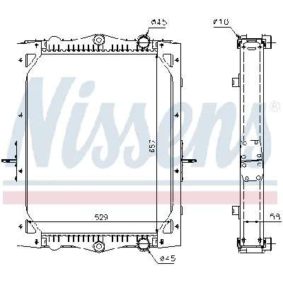 Hladnjak, hlađenje motora NISSENS NIS 61443A IC-AB71C3