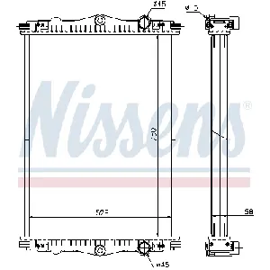 Hladnjak, hlađenje motora NISSENS NIS 614440 IC-B8BDE2