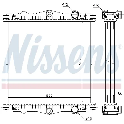 Hladnjak, hlađenje motora NISSENS NIS 614450 IC-B2D823