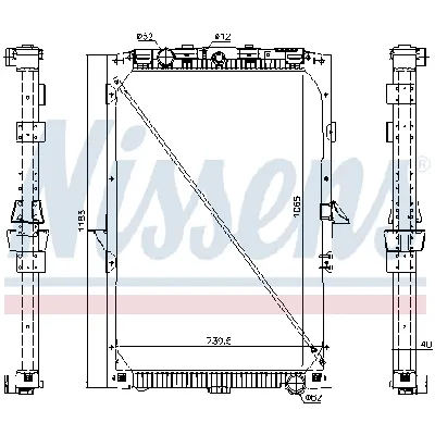 Hladnjak, hlađenje motora NISSENS NIS 61447 IC-B0ED68