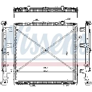 Hladnjak, hlađenje motora NISSENS NIS 61449 IC-E2AD09