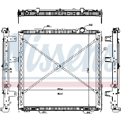 Hladnjak, hlađenje motora NISSENS NIS 61449 IC-E2AD09