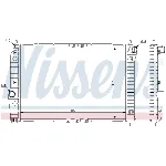 Hladnjak, hlađenje motora NISSENS NIS 61645 IC-A358C1