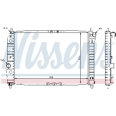 Hladnjak, hlađenje motora NISSENS NIS 61645 IC-A358C1