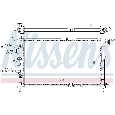 Hladnjak, hlađenje motora NISSENS NIS 616521 IC-A96191