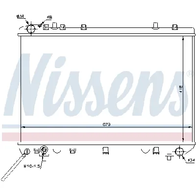 Hladnjak, hlađenje motora NISSENS NIS 61668 IC-473551